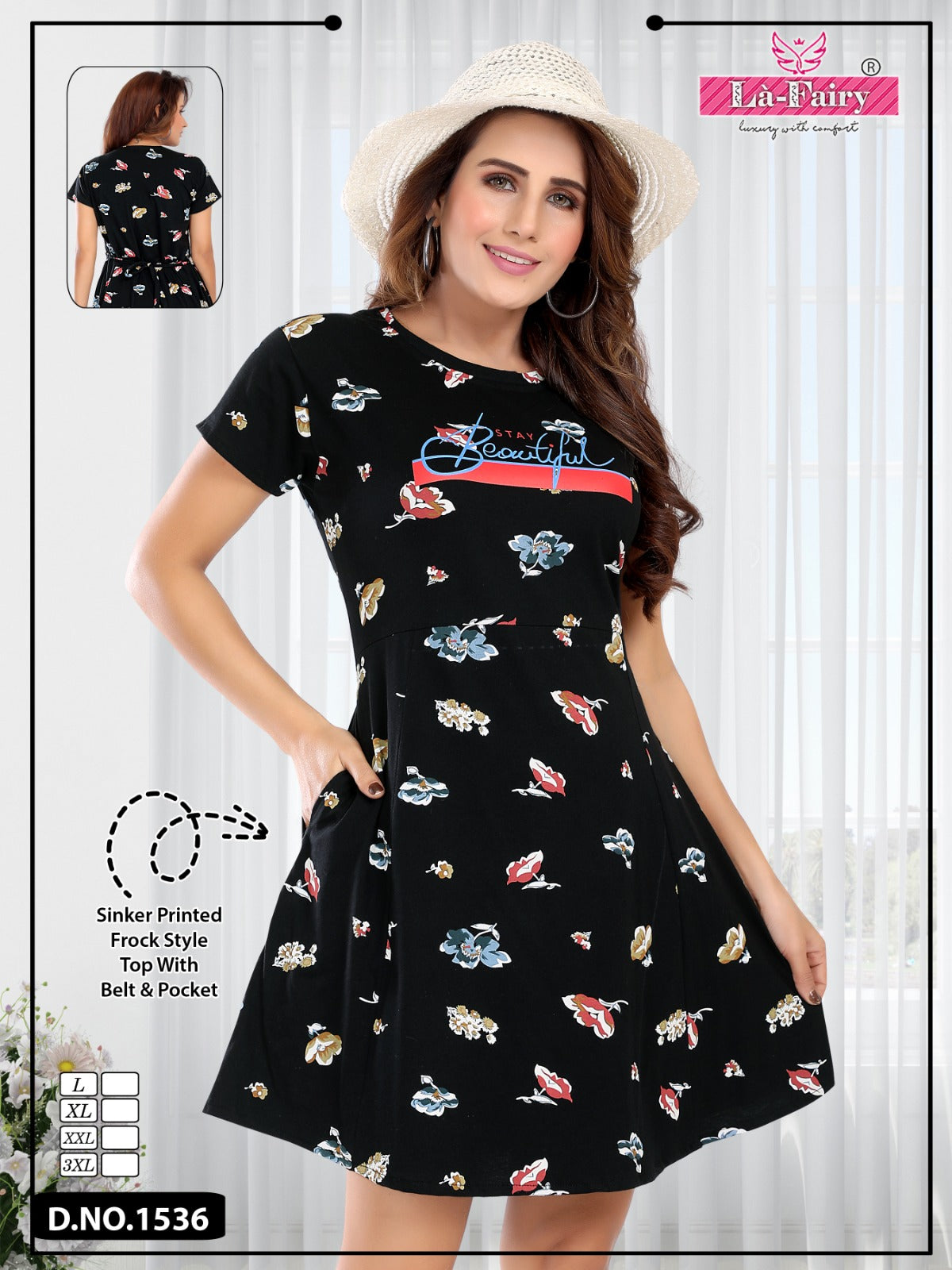 1536 La Fairy Sinker Designer Long Top