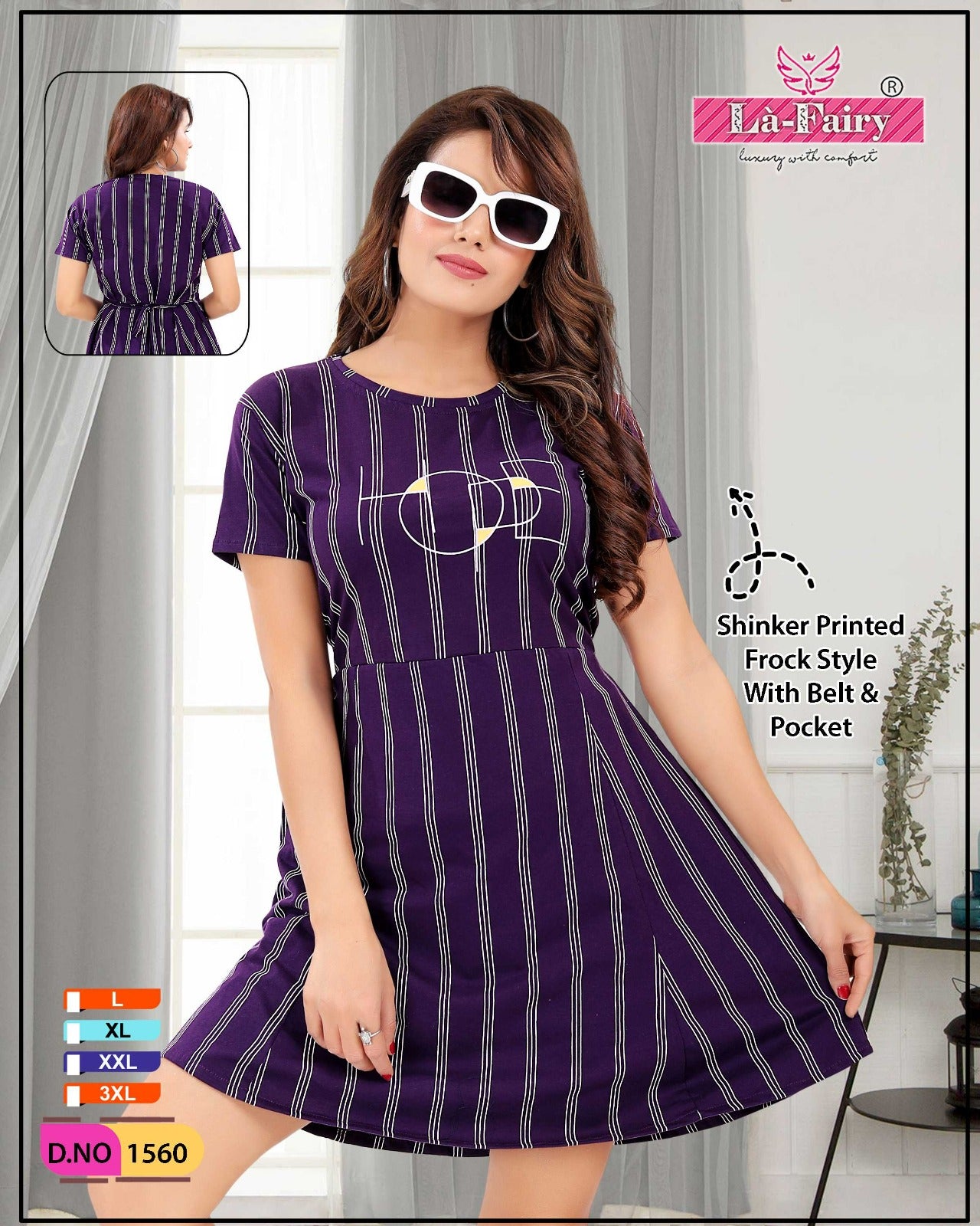 1560 La Fairy Sinker Designer Long Top