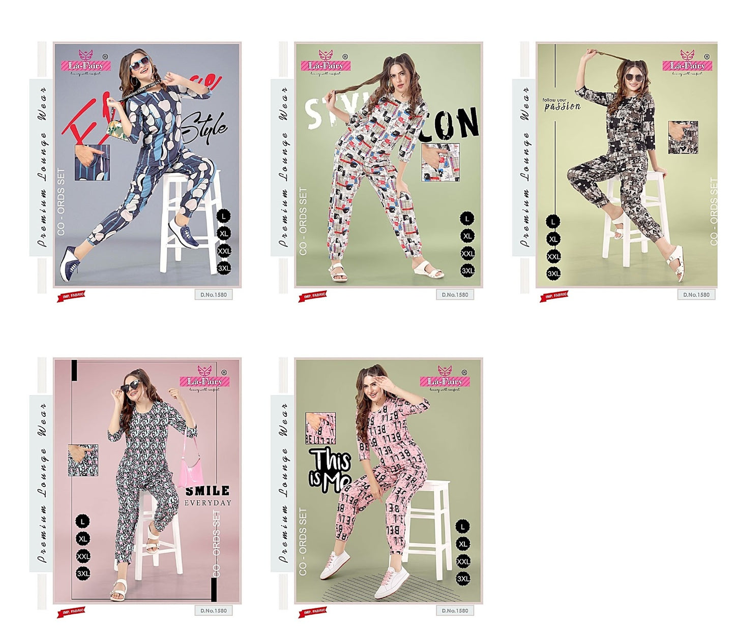 1580-1403 La Fairy Imported Co Ord Set