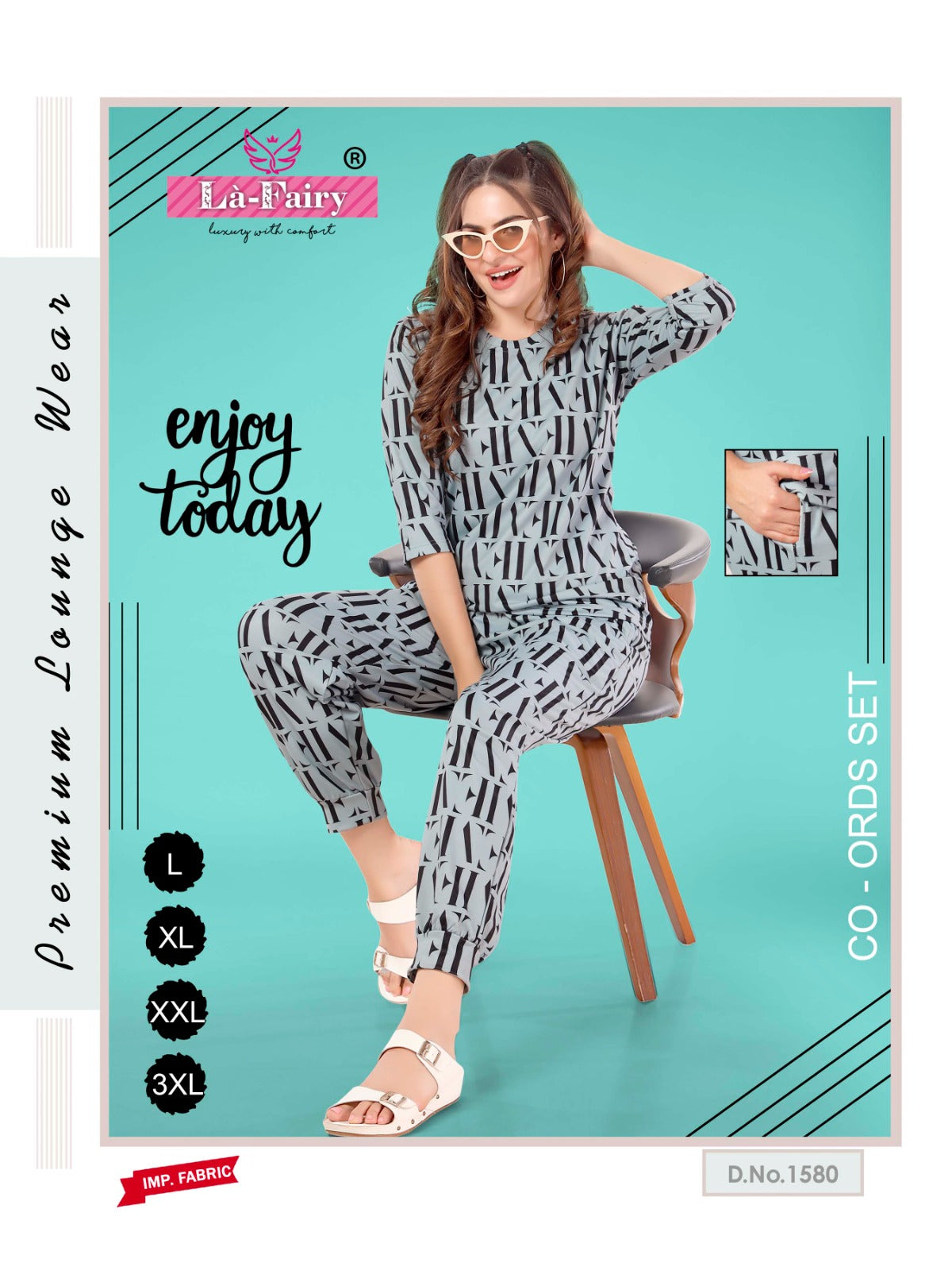 1580 La Fairy Imported Co Ord Set