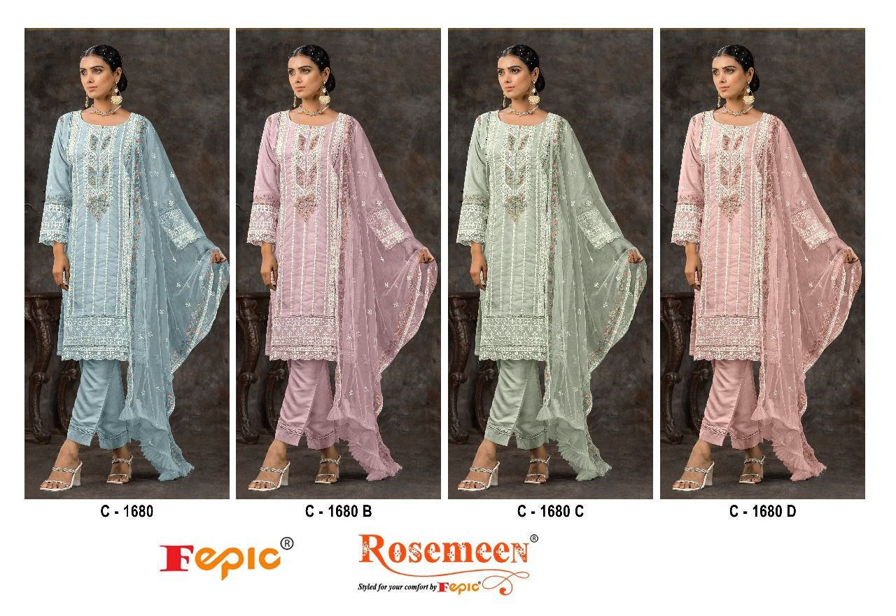 1680 Fepic Georgette Pakistani Salwar Suits