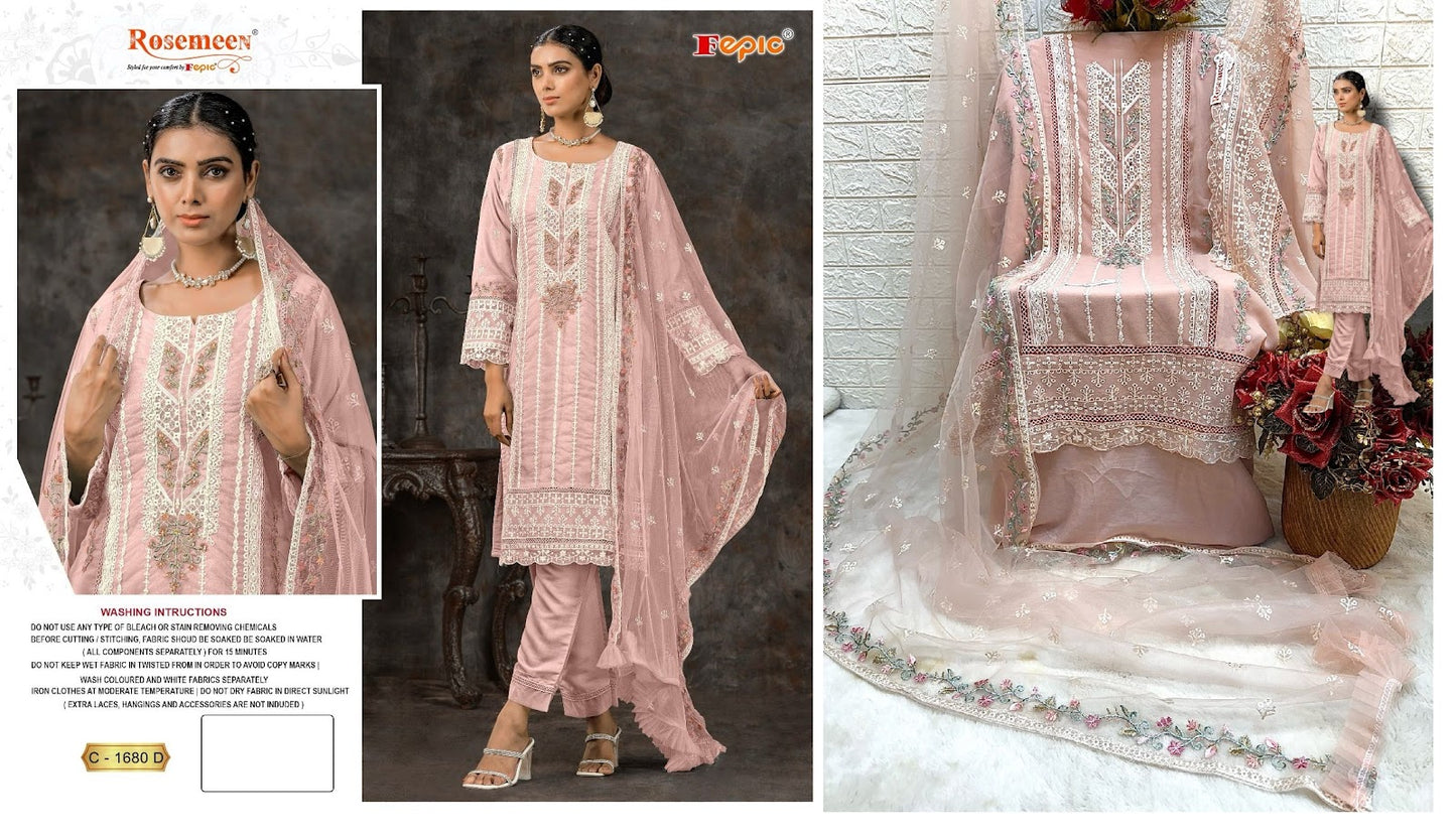 1680 Fepic Georgette Pakistani Salwar Suits