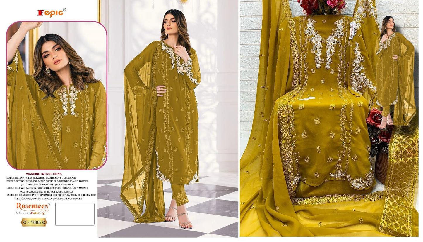 1685 Fepic Georgette Pakistani Salwar Suits