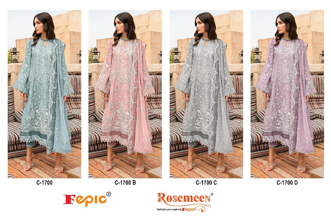 1700 Fepic Georgette Pakistani Salwar Suits