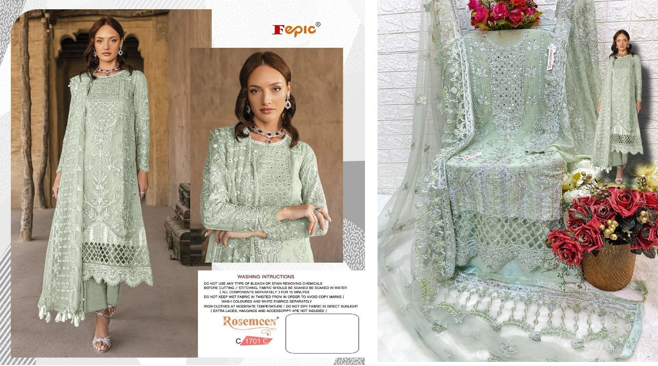 1701 Fepic Georgette Pakistani Salwar Suits