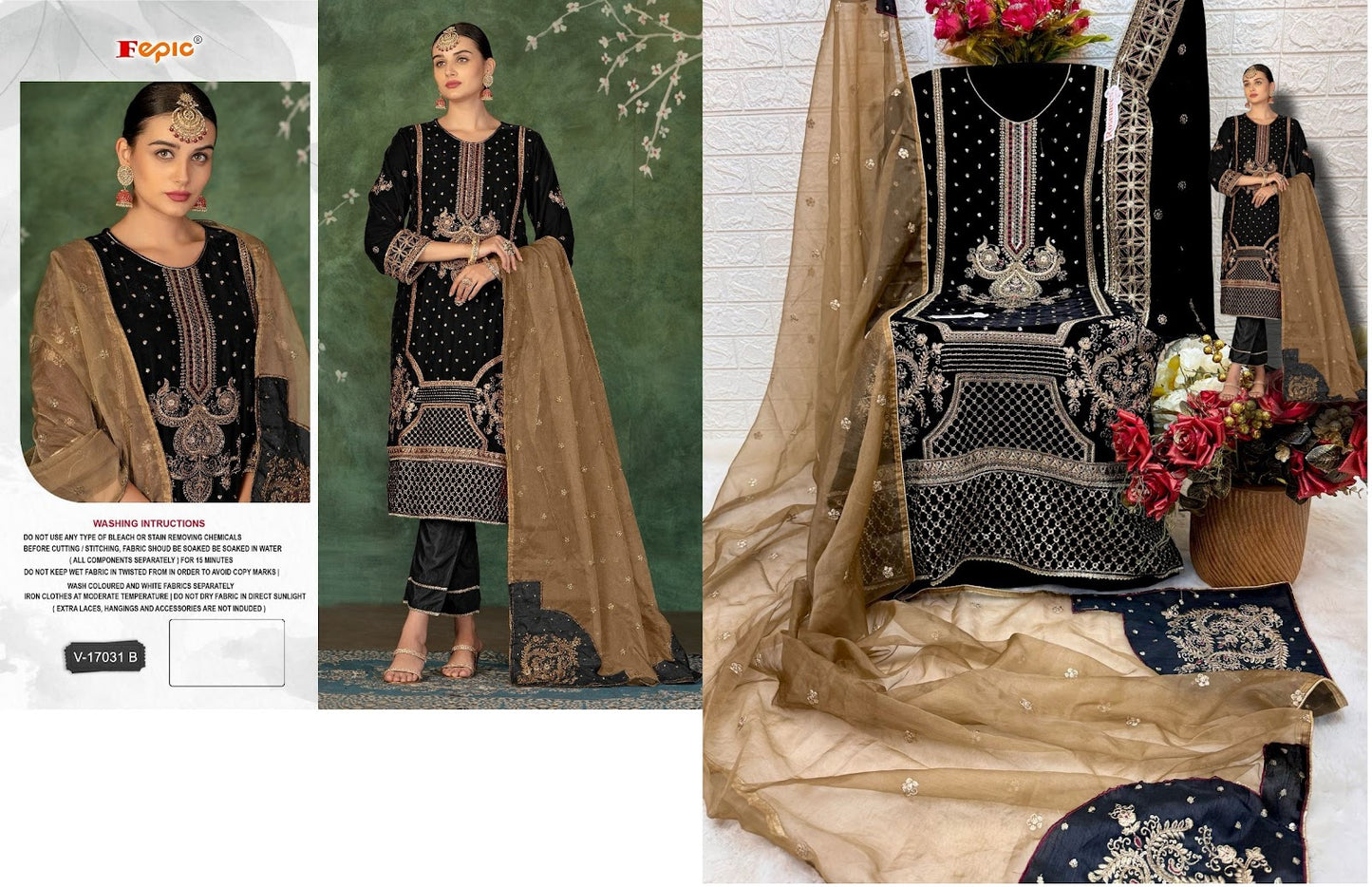 17031 Fepic Velvet Suits