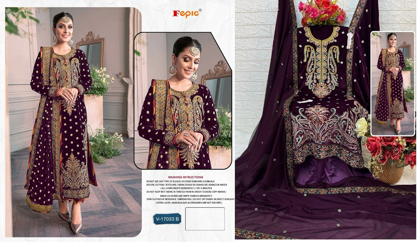 17033 Fepic Velvet Suits