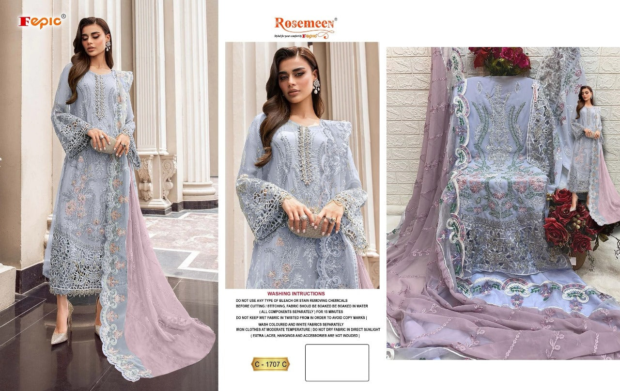1707 Fepic Georgette Pakistani Salwar Suits