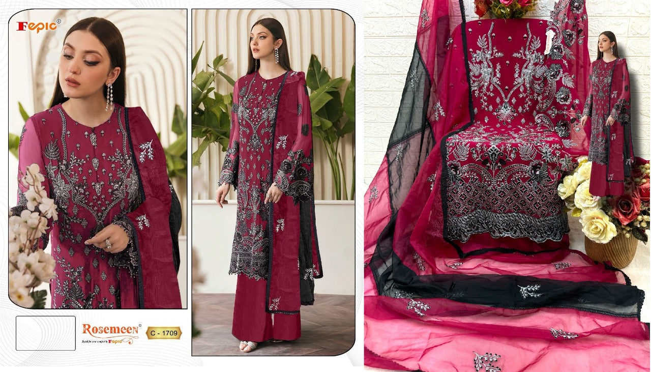 1709 Fepic Georgette Pakistani Salwar Suits