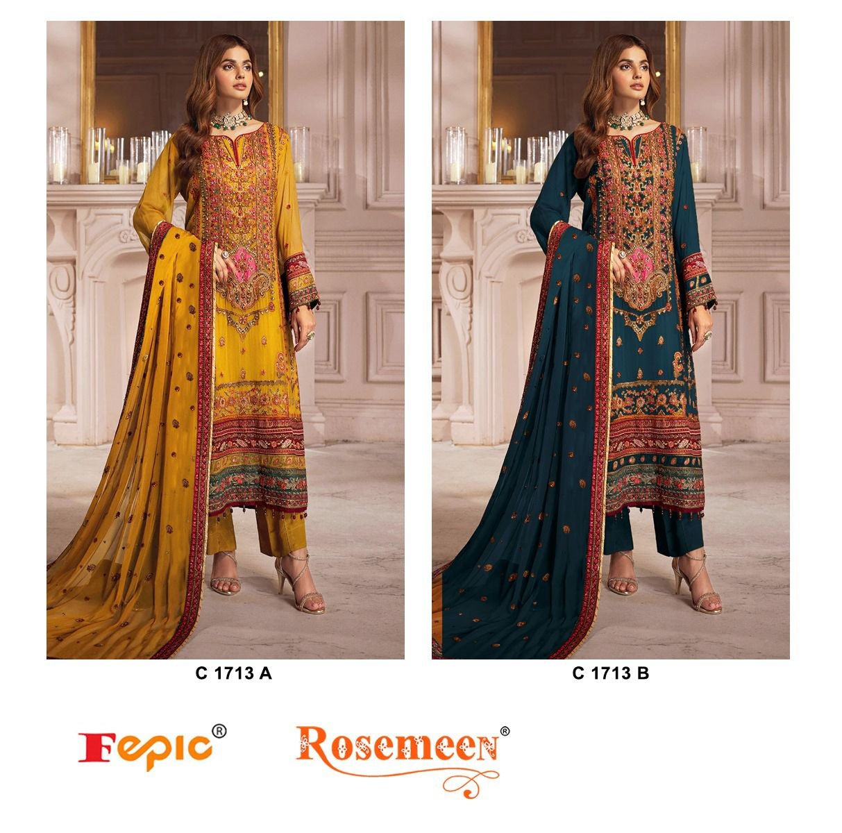 1713 Fepic Georgette Pakistani Salwar Suits
