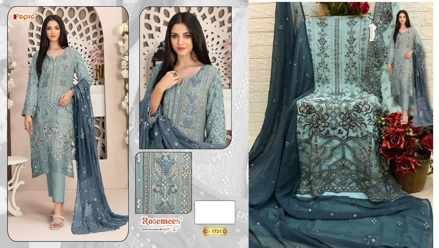 1731 Fepic Georgette Pakistani Salwar Suits