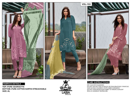 193 Laiba Georgette Pakistani Readymade Suits