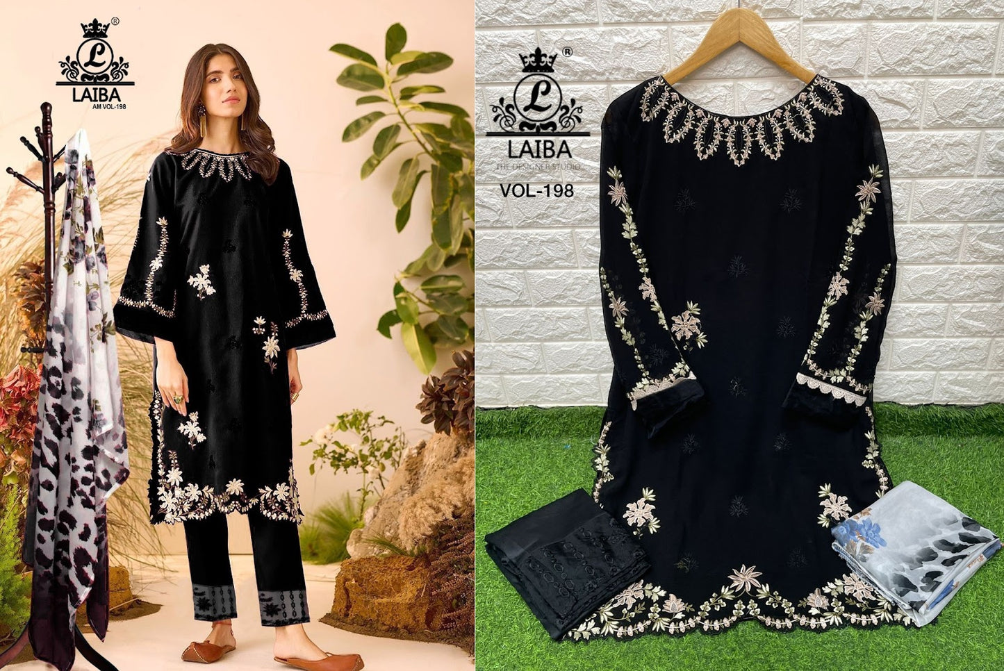 198 Laiba Georgette Pakistani Readymade Suits