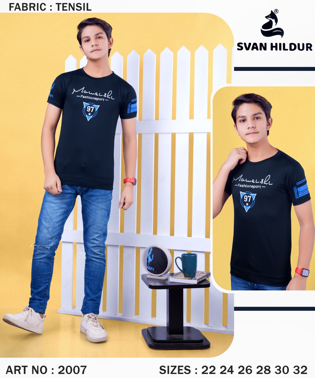 2007 Svan Hildur Tencil Lycra Boys Tshirt