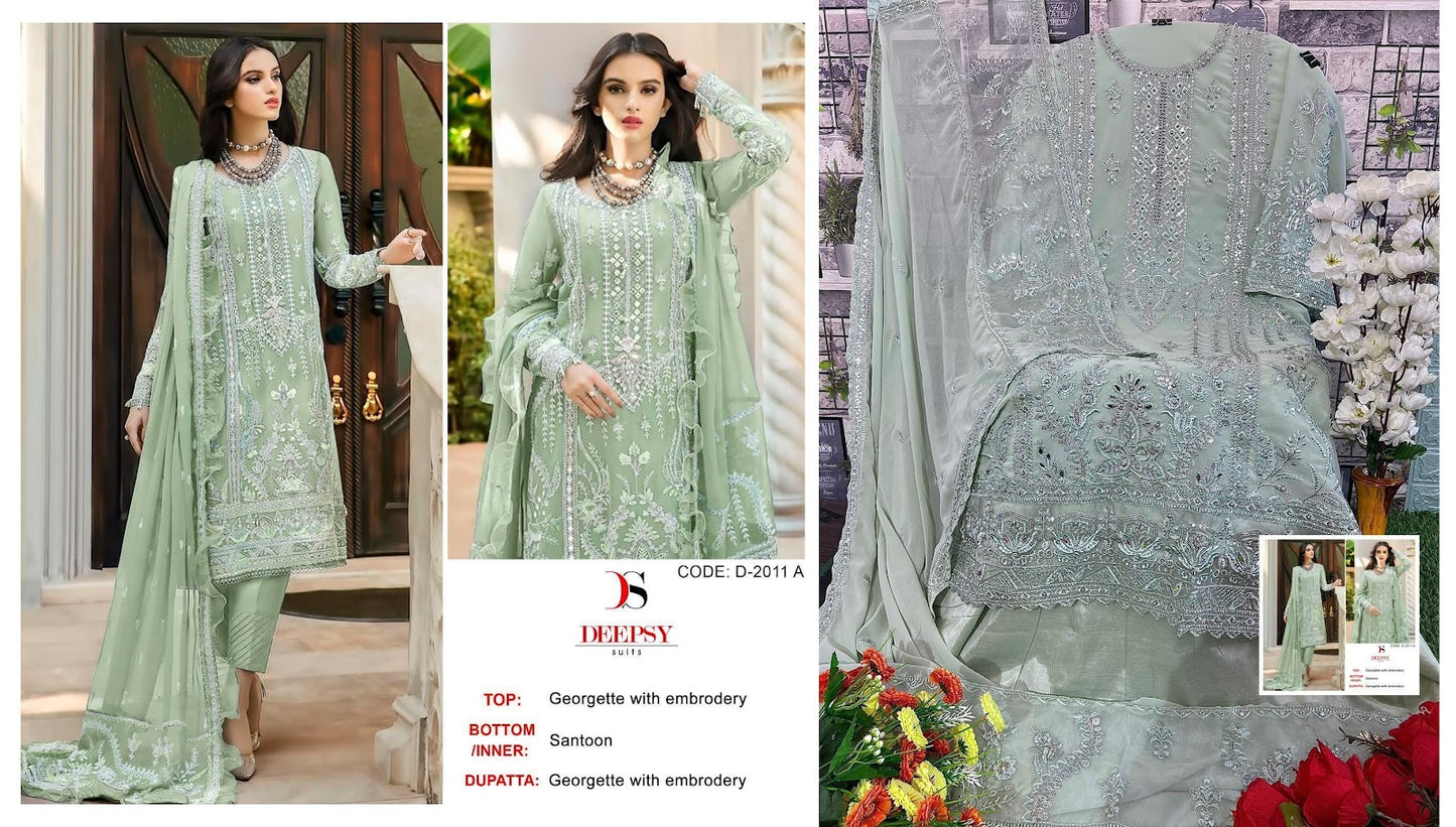 2011 Deepsy Georgette Pakistani Salwar Suits