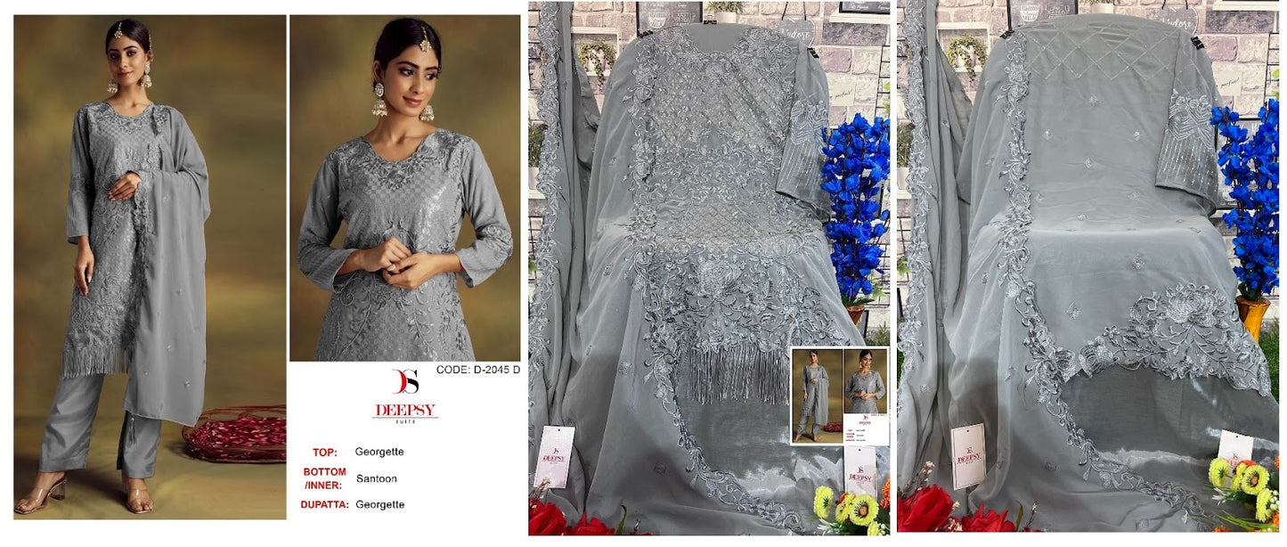 2045 Deepsy Georgette Pakistani Salwar Suits