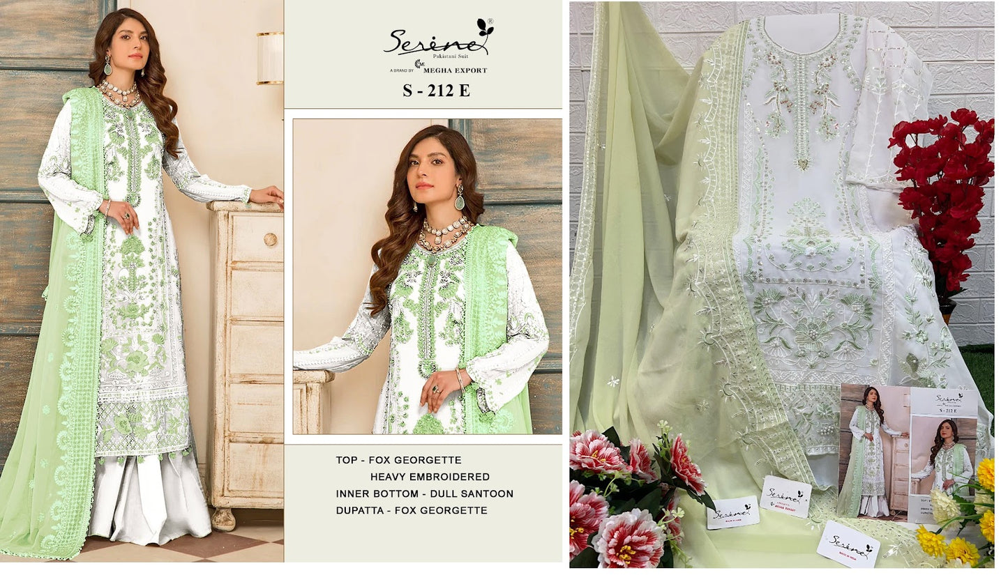 212 Serine Georgette Pakistani Salwar Suits
