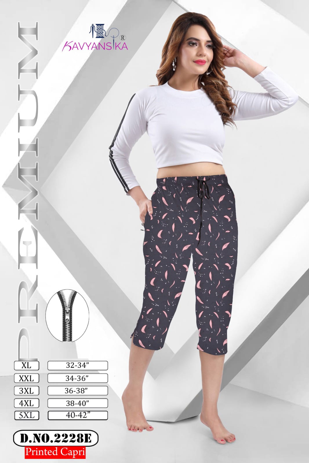 2228 Kavyansika Cotton Womens Capri