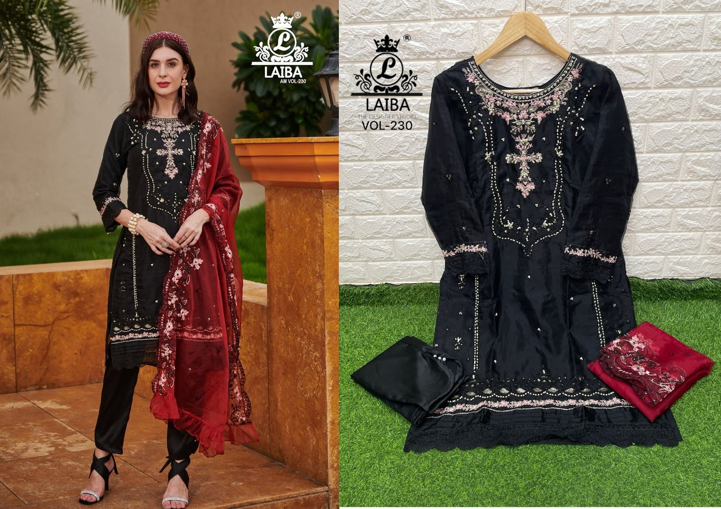 230 Laiba Organza Pakistani Readymade Suits