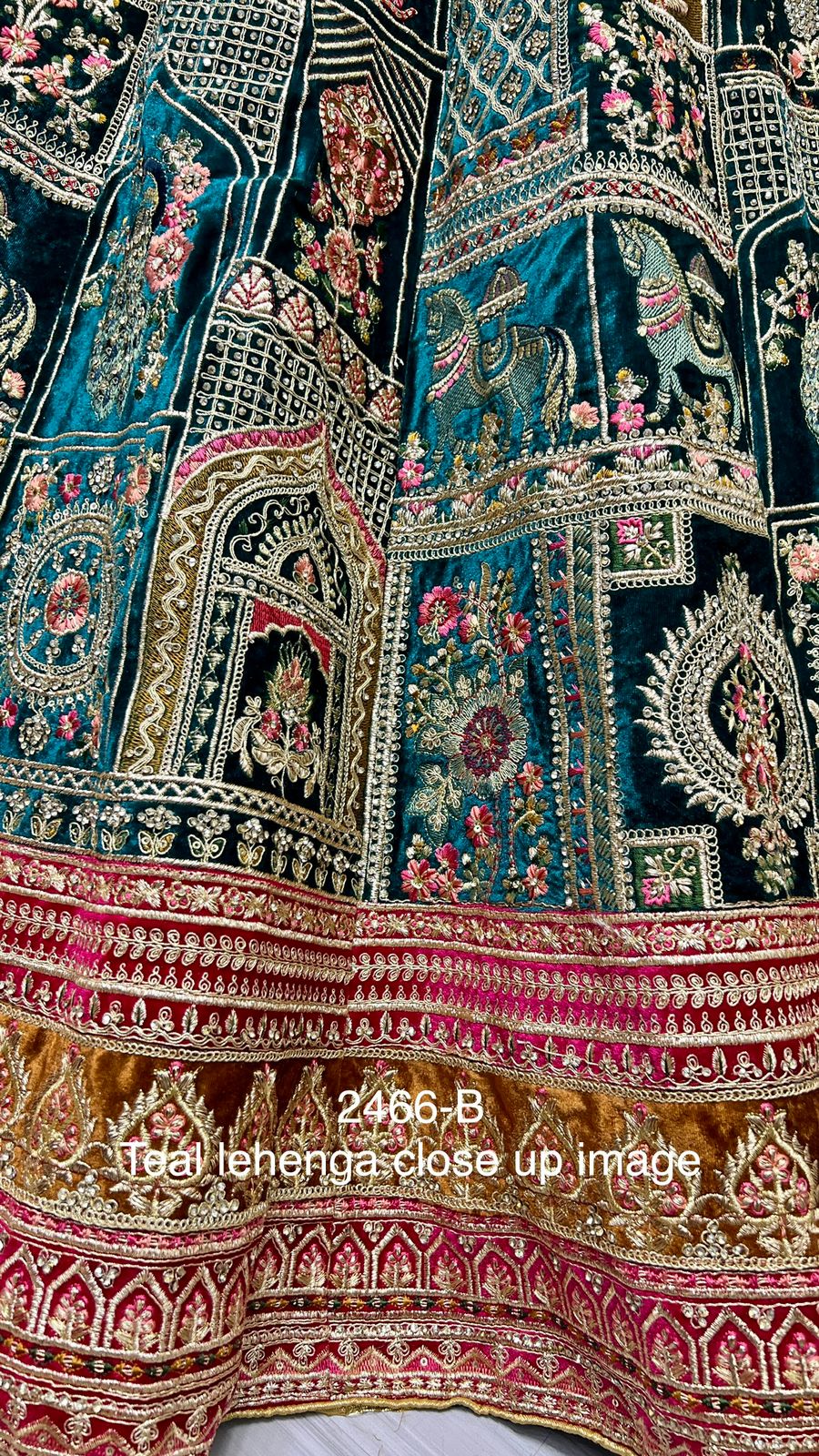 2466 Anjani Art Velvet Bridal Lehenga Choli