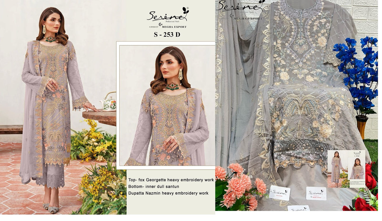 253 Serine Fox Georgette Pakistani Salwar Suits