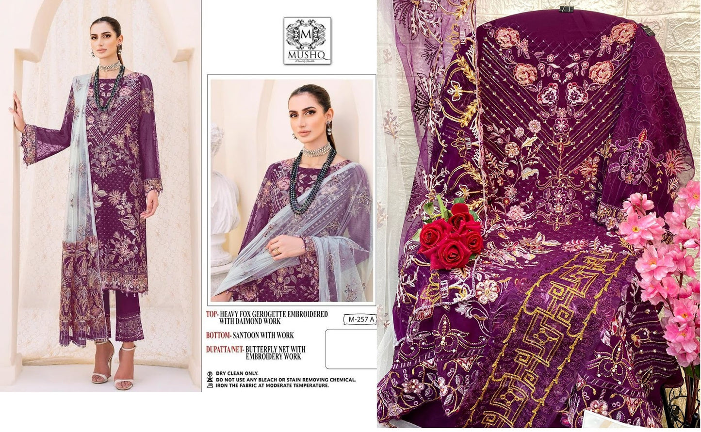 257 Mushq Georgette Pakistani Salwar Suits