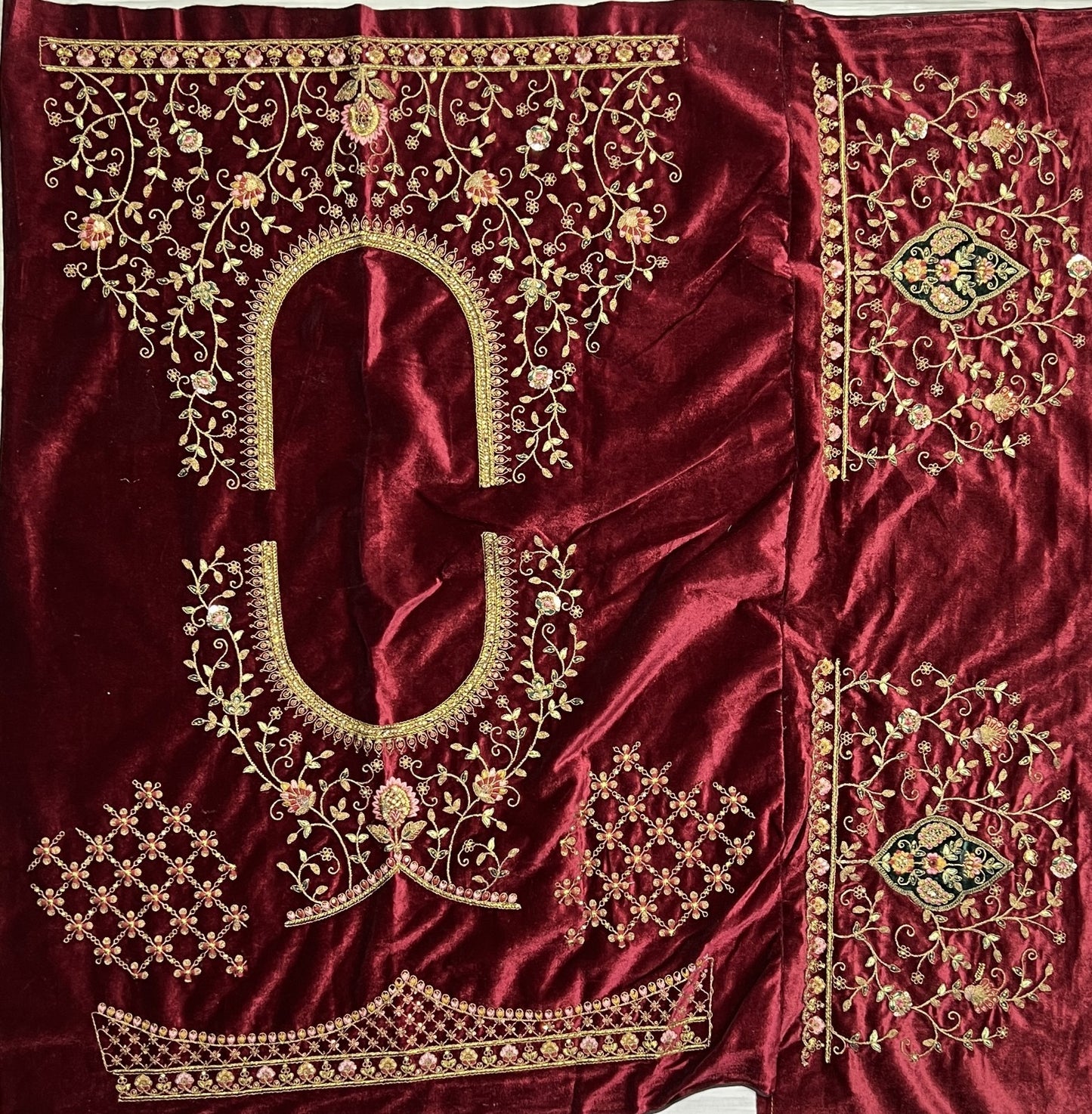 2588 Anjani Art Velvet Bridal Lehenga Choli