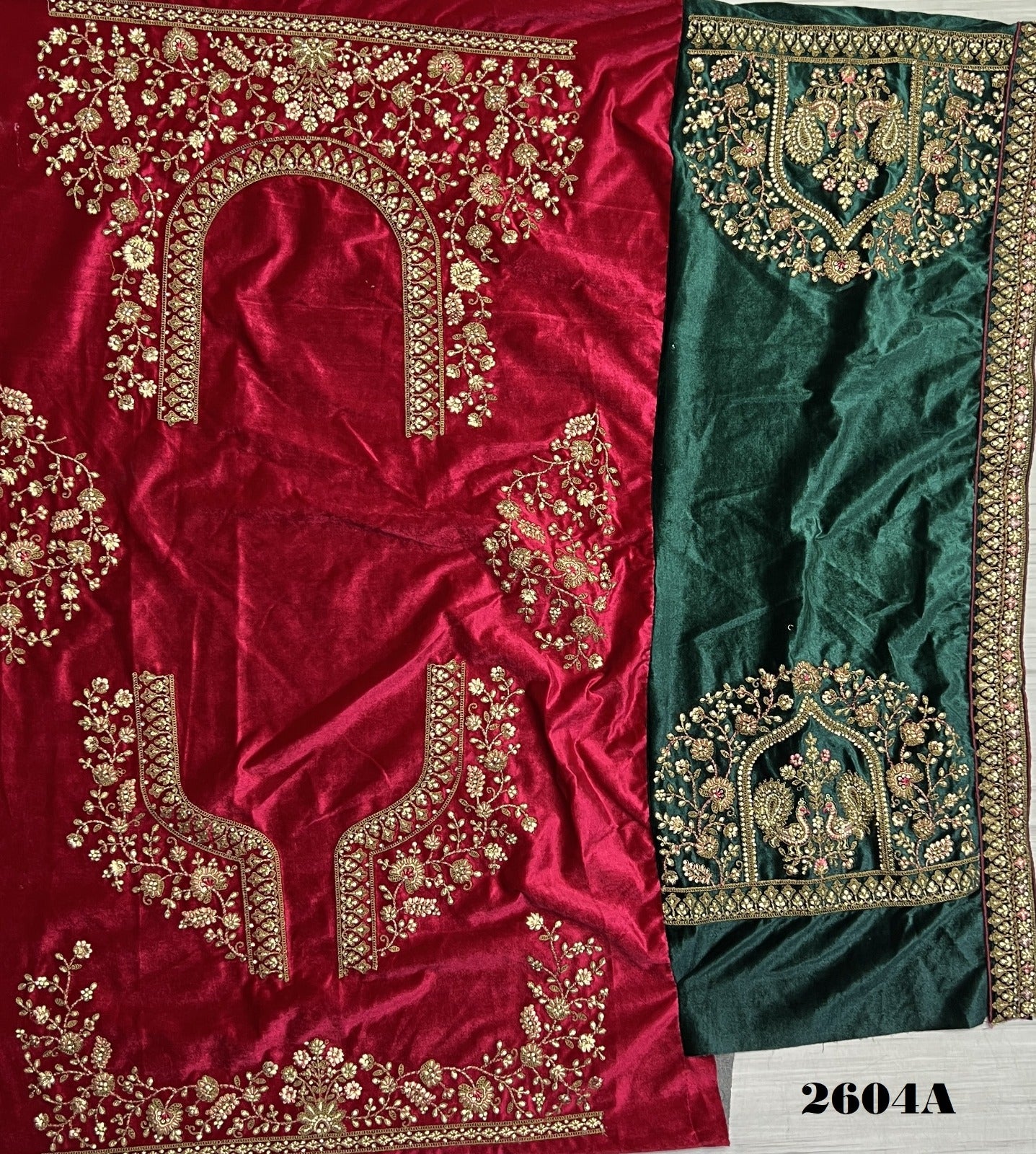 2604 Anjani Art Velvet Bridal Lehenga Choli