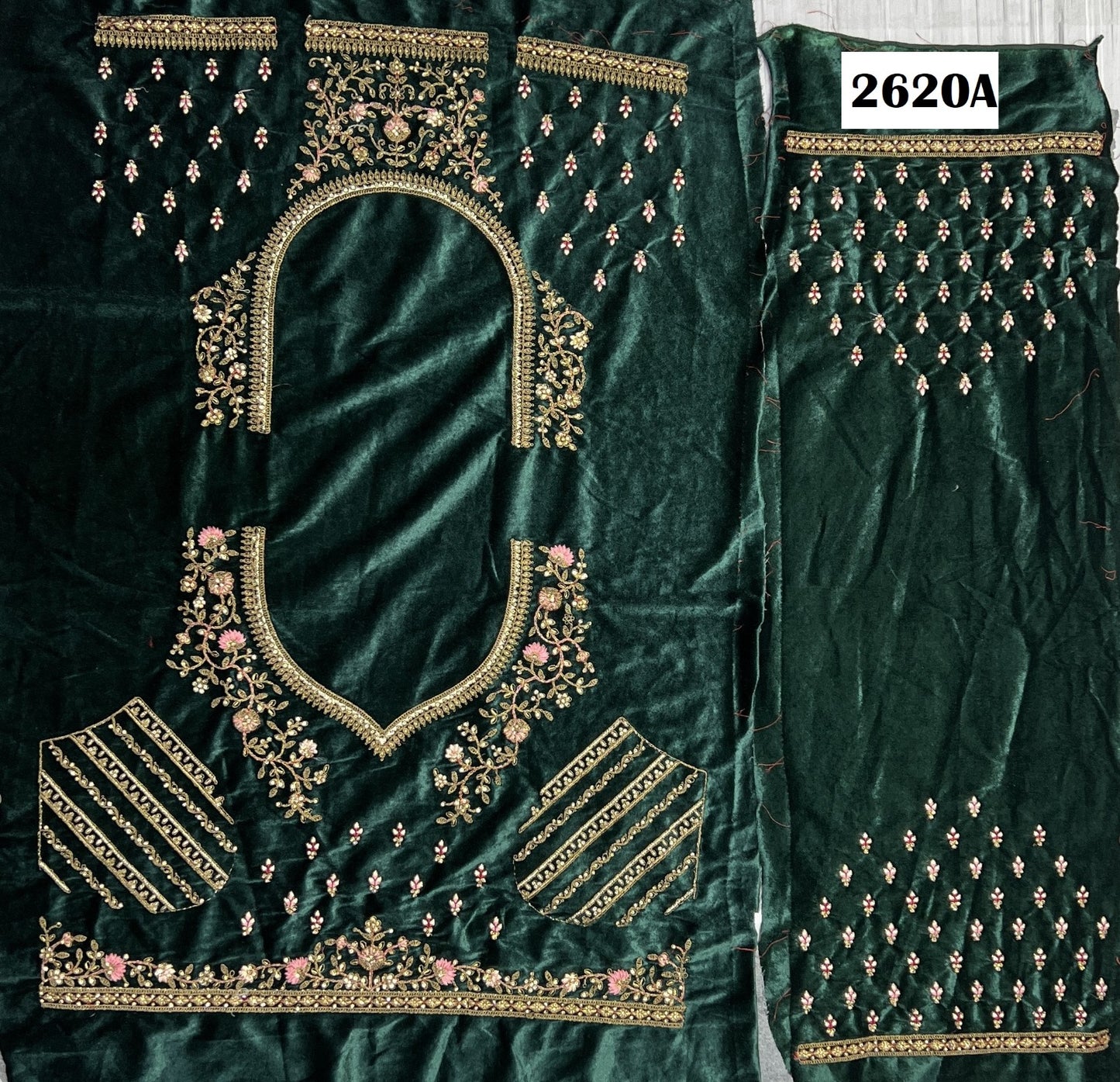 2620 Anjani Art Velvet Bridal Lehenga Choli