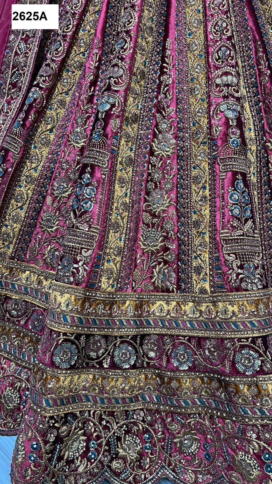 2625 Anjani Art Velvet Bridal Lehenga Choli