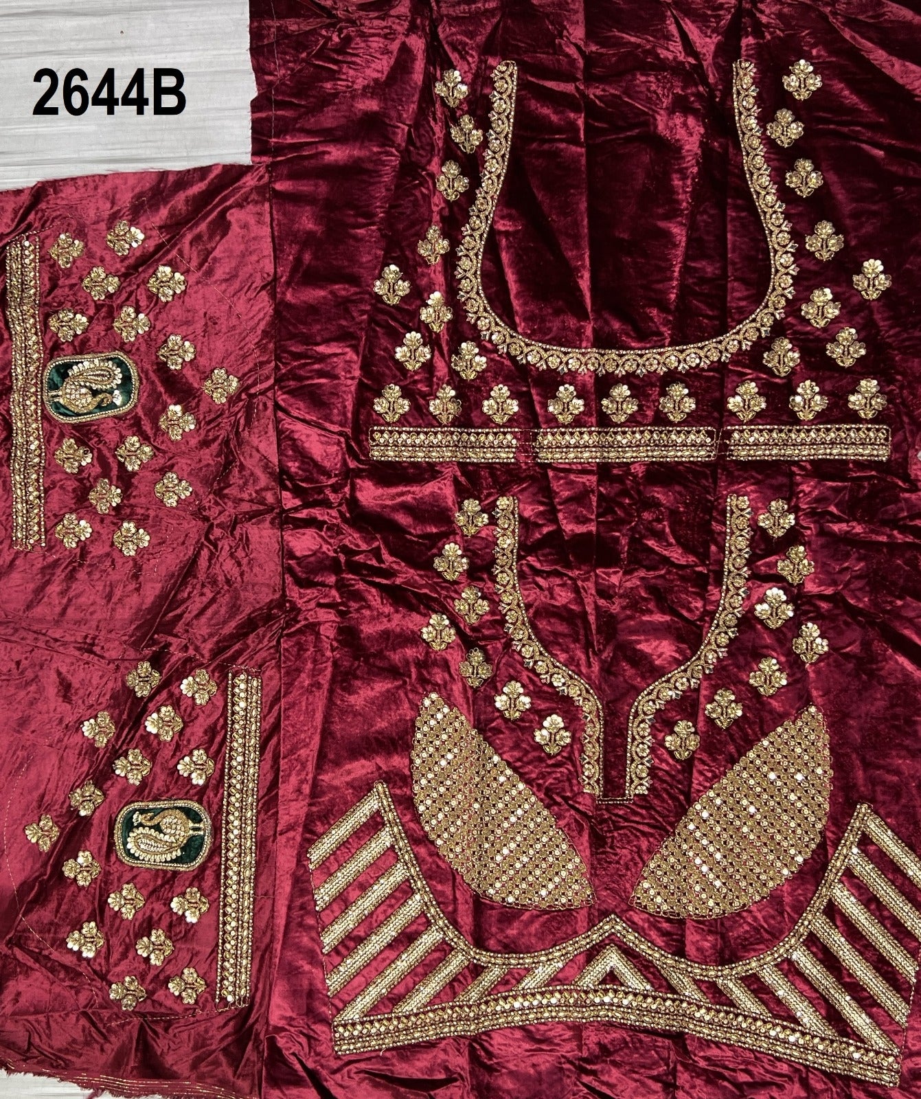 2644 Anjani Art Velvet Bridal Lehenga Choli