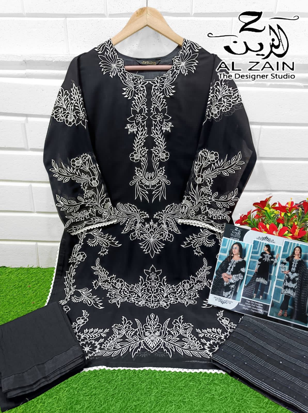 272718-New Al Zain Fox Georgette Pakistani Readymade Suits