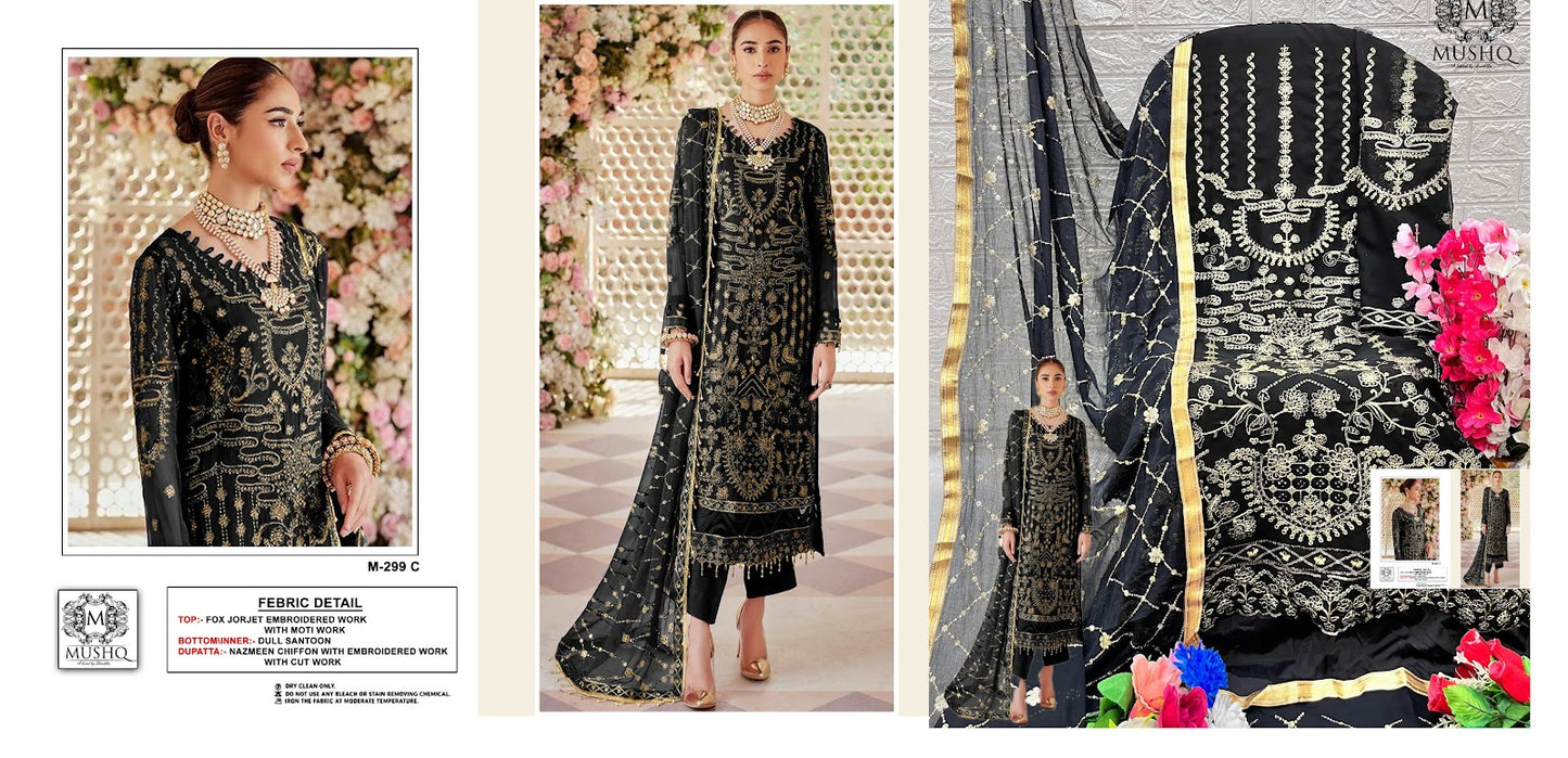 299 Mushq Georgette Pakistani Salwar Suits