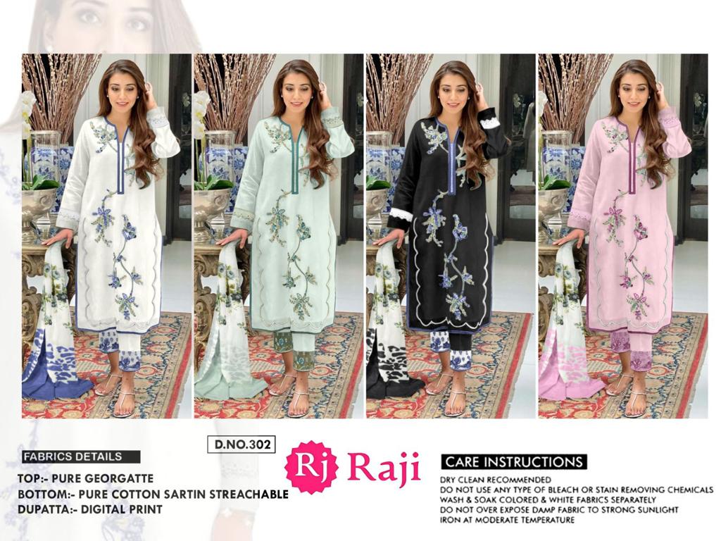302 Raji Georgette Pakistani Readymade Suits