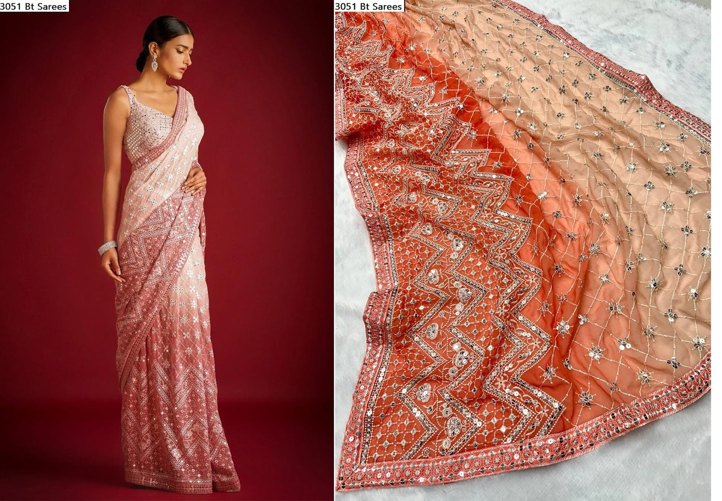 3051 Bt Georgette Sarees