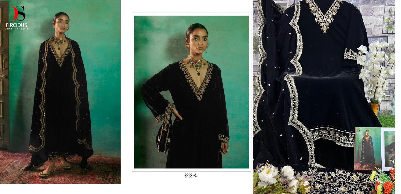 3293 Deepsy Velvet Suits