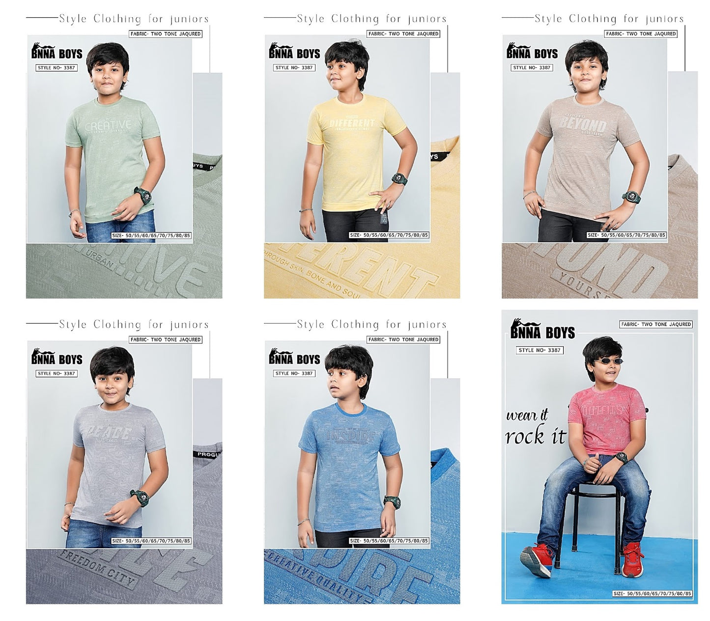 3387 Bnna Two Tone Boys Tshirt