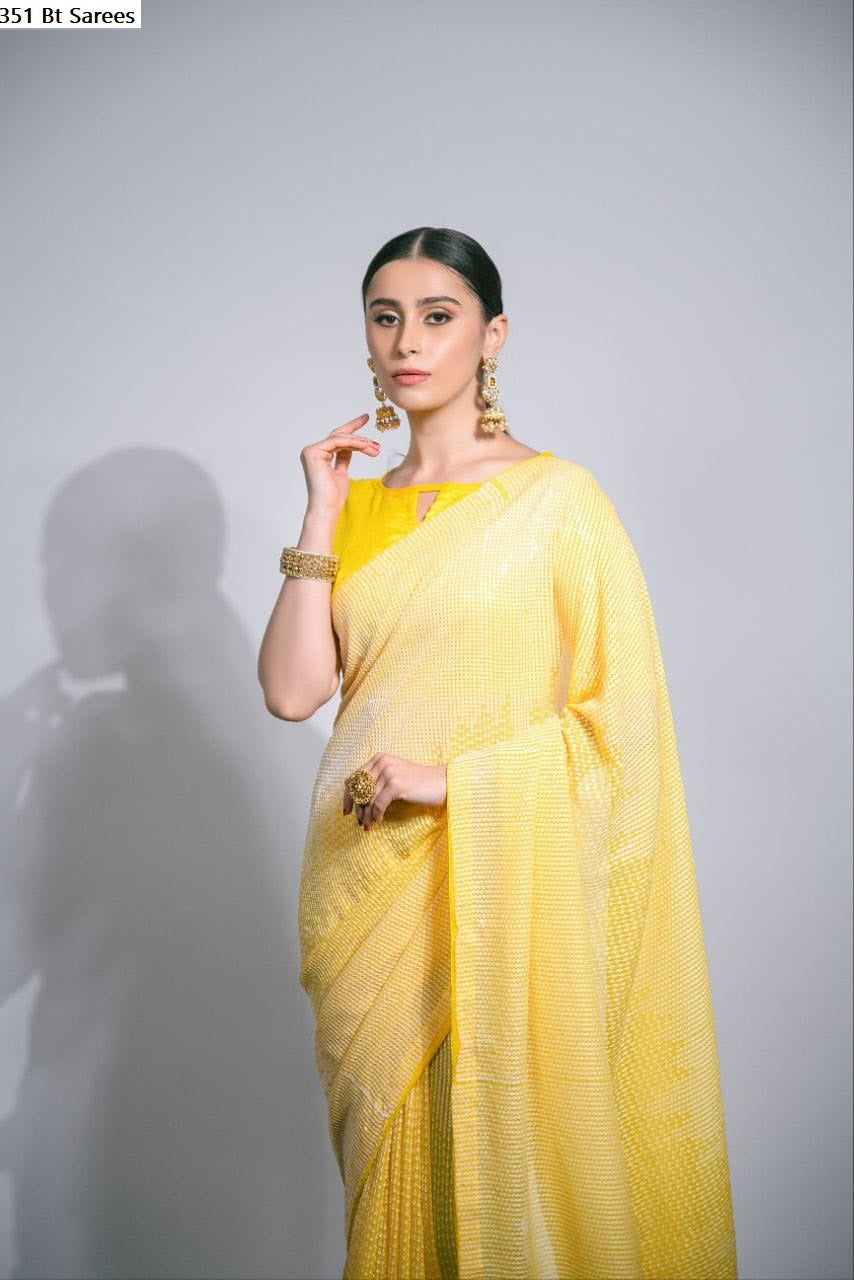 351 Bt Georgette Sarees