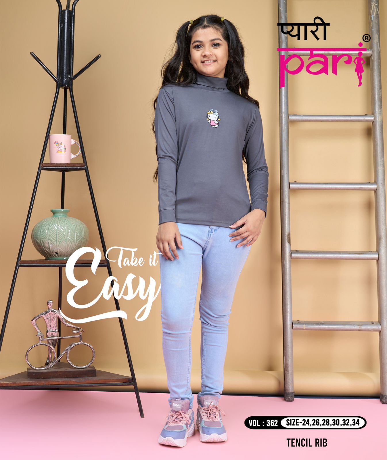 362 Pyari Pari Tencil Girls Tshirt