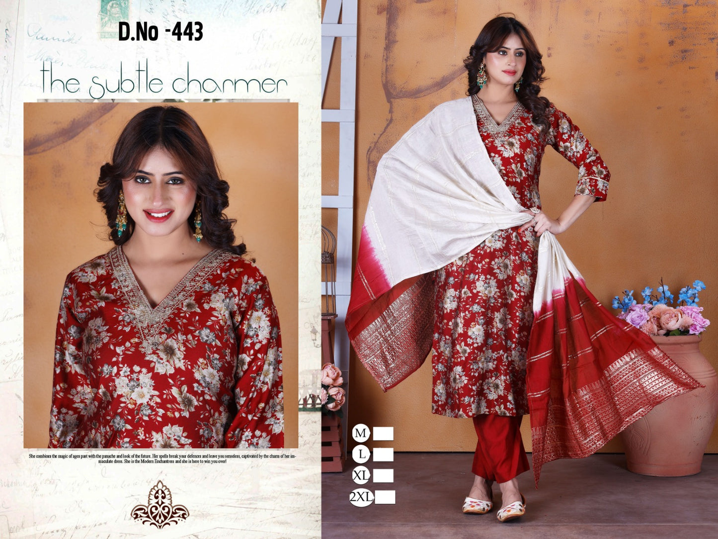 443-444 Ladli Modal Readymade Pant Style Suits
