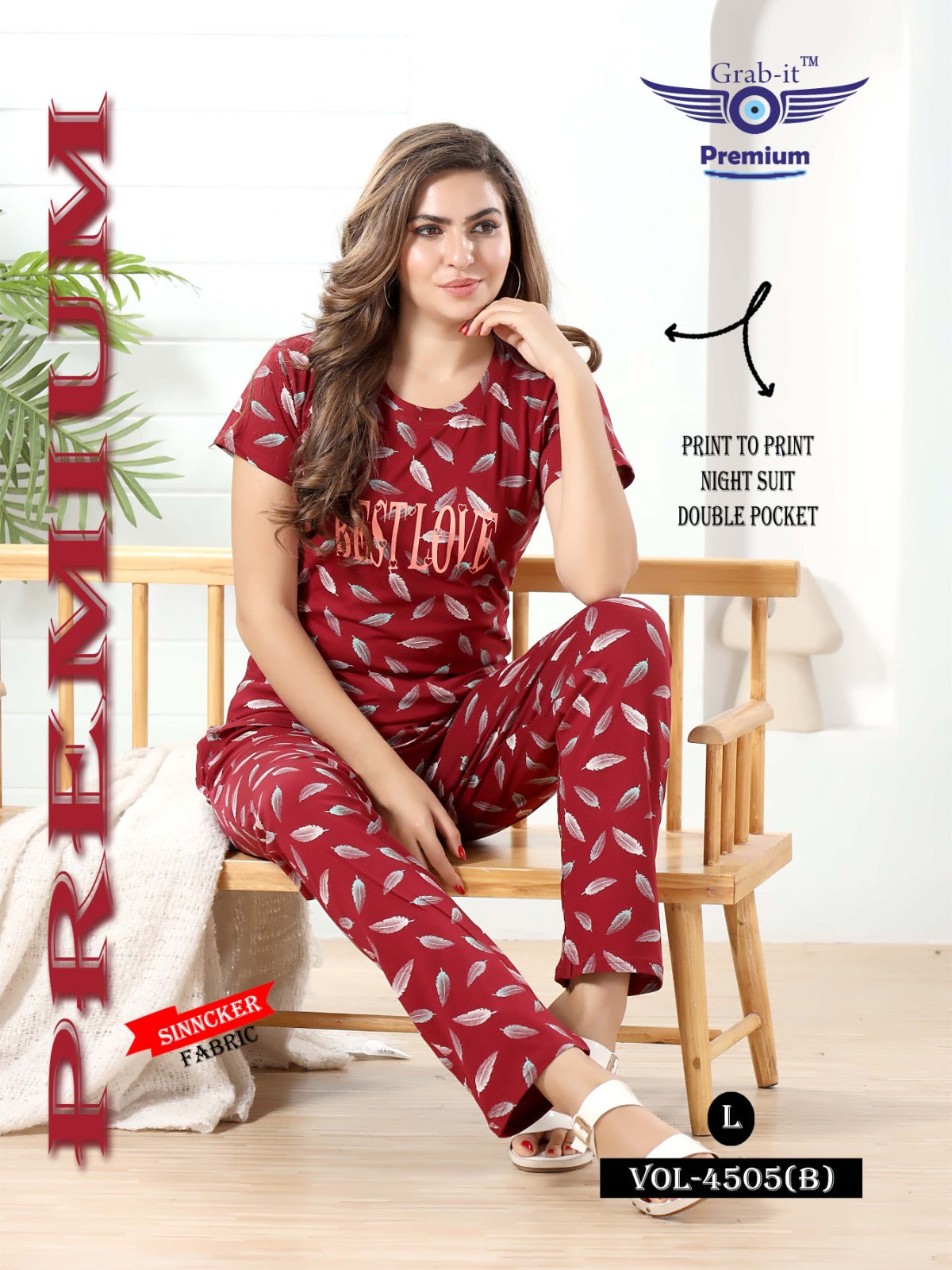 4505-B Grab It Pyjama Night Suits