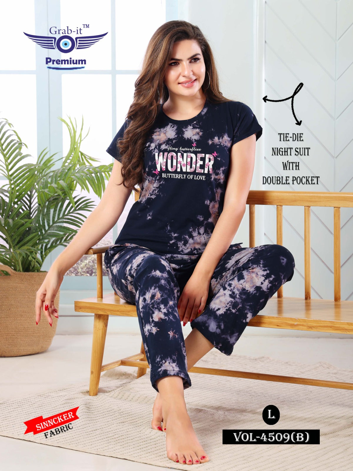 4509-B Grab It Sinker Pyjama Night Suits