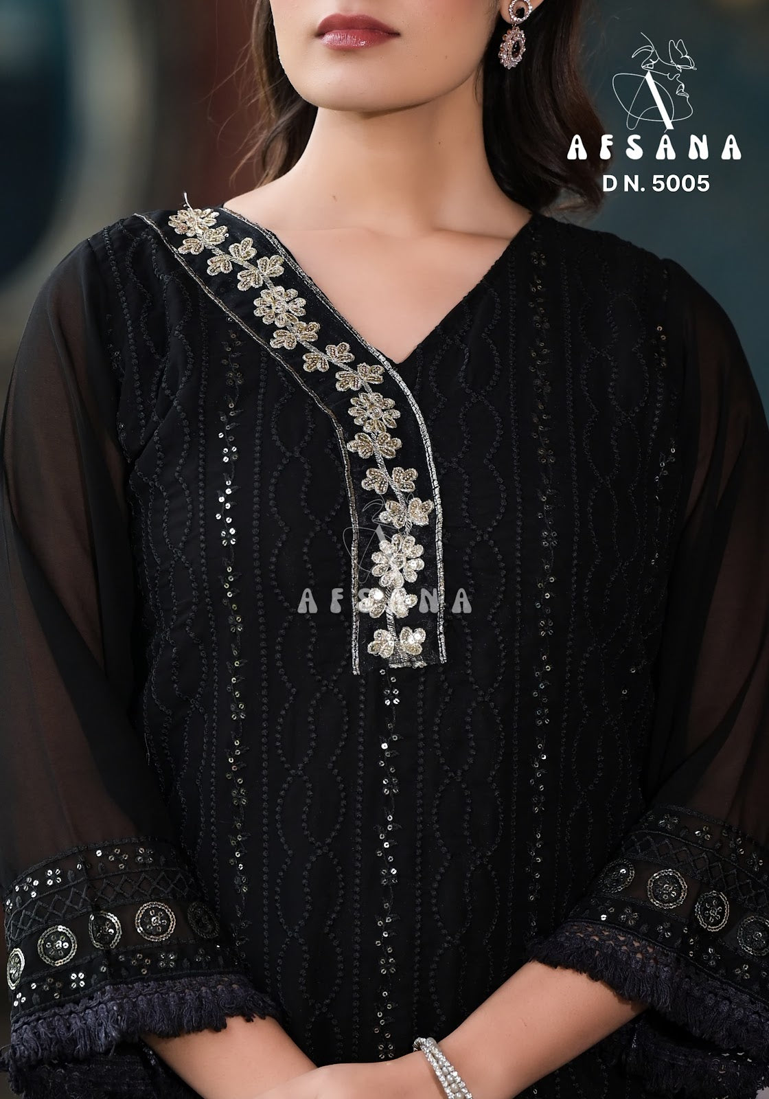 5005 Afsana Georgette Readymade Pant Style Suits