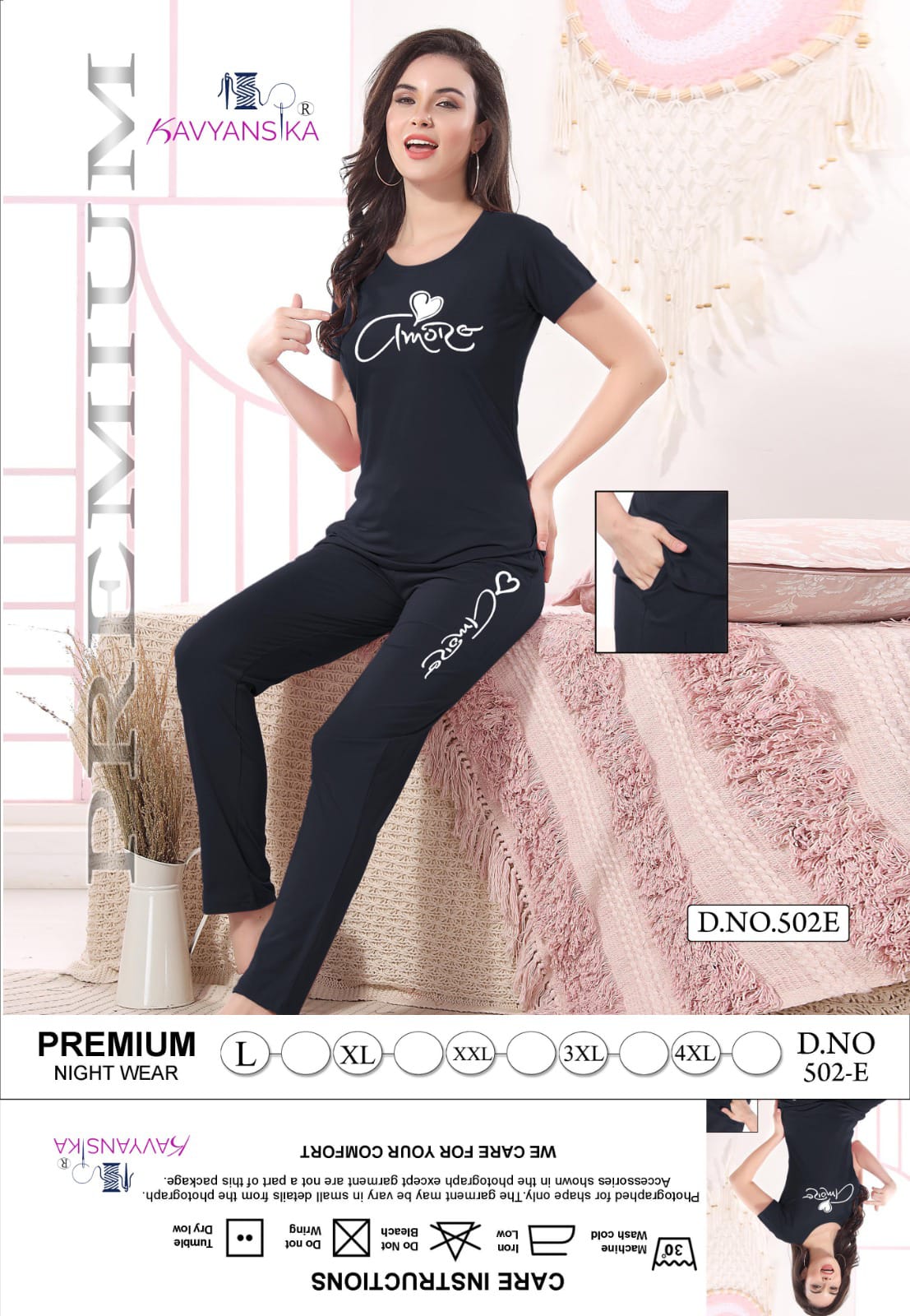 502 Kavyansika Cotton Pyjama Night Suits