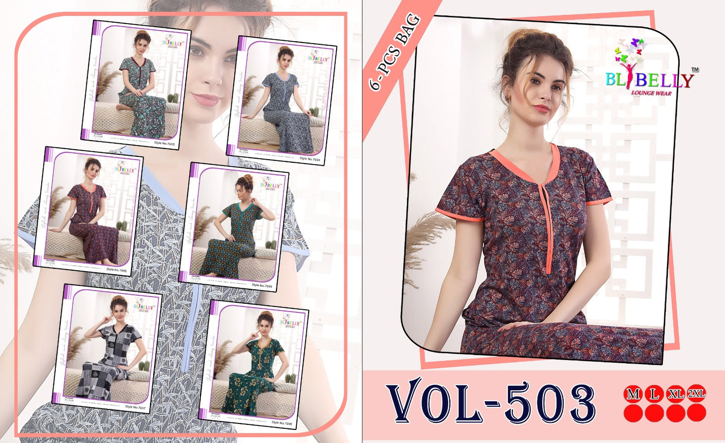 503 Belly Hosiery Sinker Night Gowns
