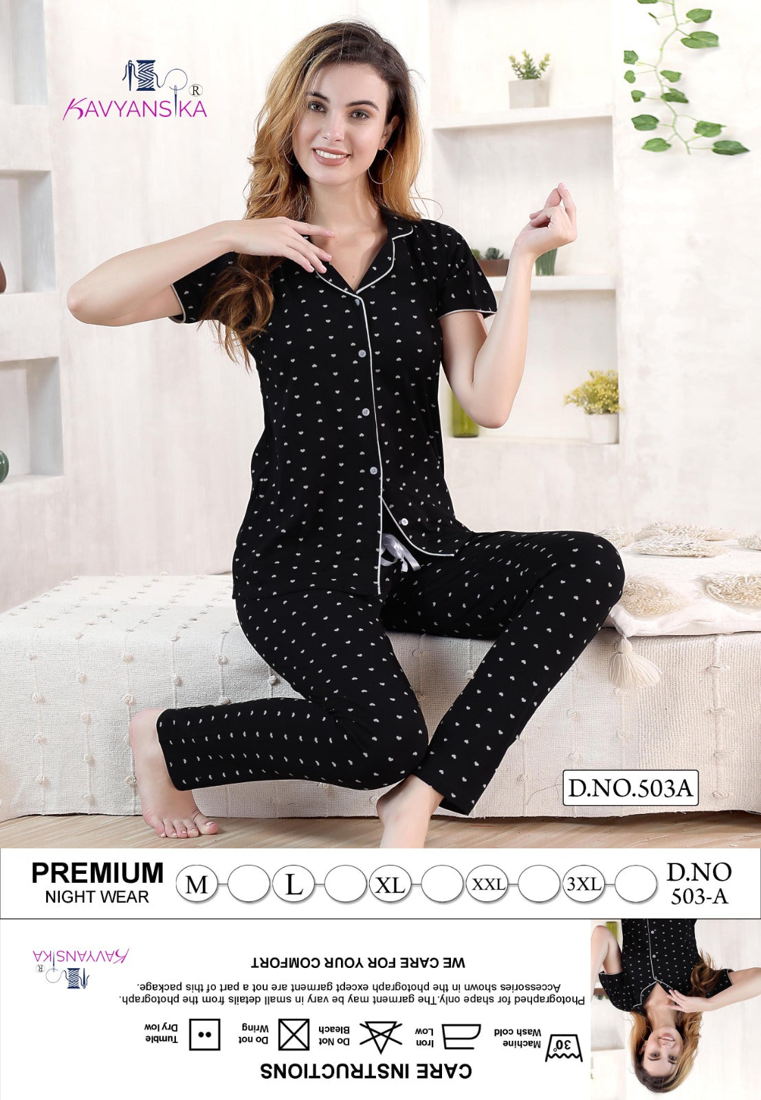 503 Kavyansika Collar Night Suits