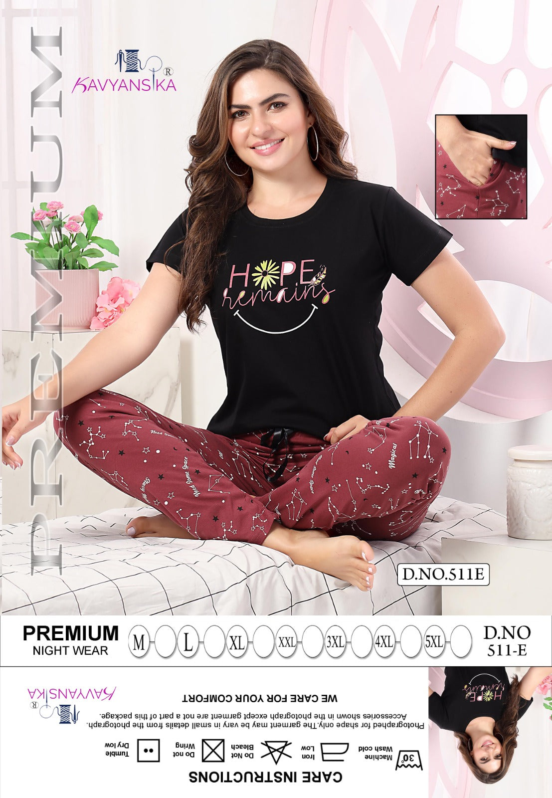 511 Kavyansika Cotton Pyjama Night Suits