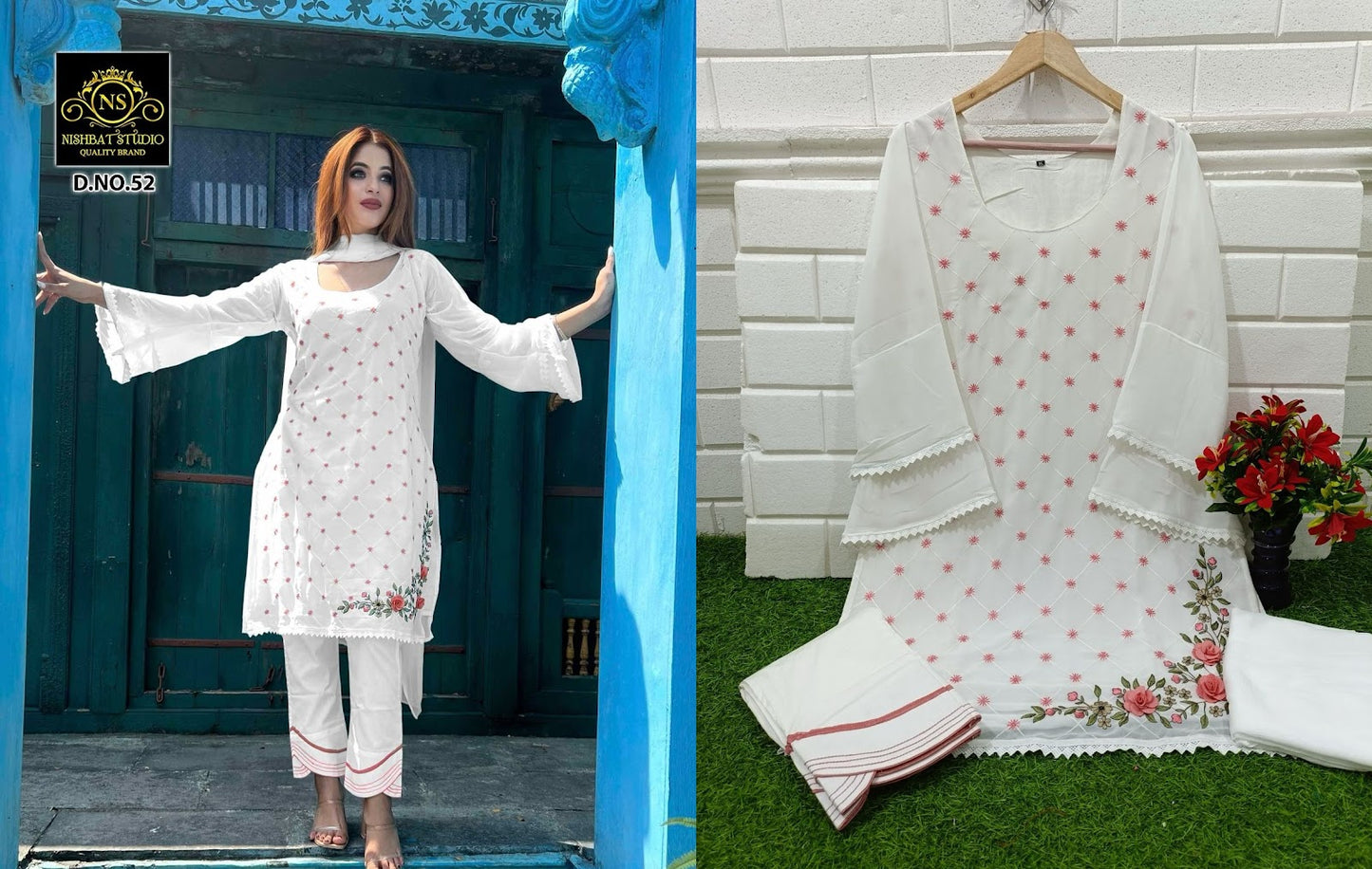 52 Nishbat Studio Georgette Pakistani Readymade Suits