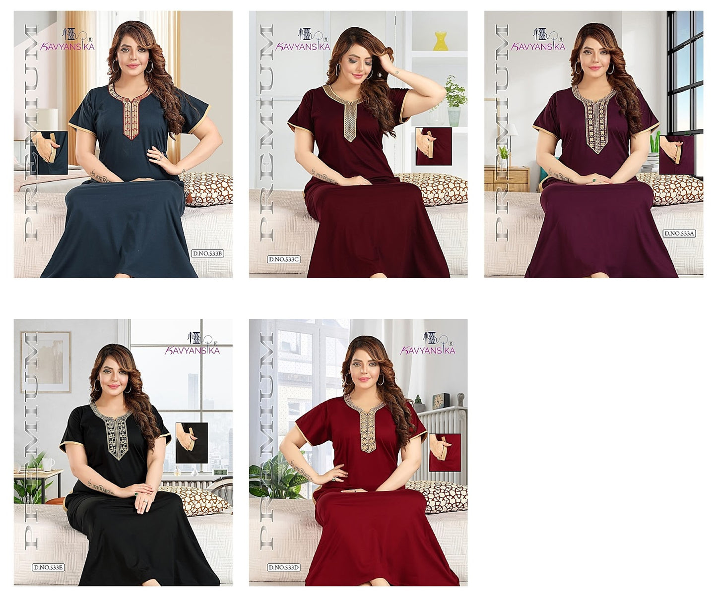 533 Kavyansika Night Gowns