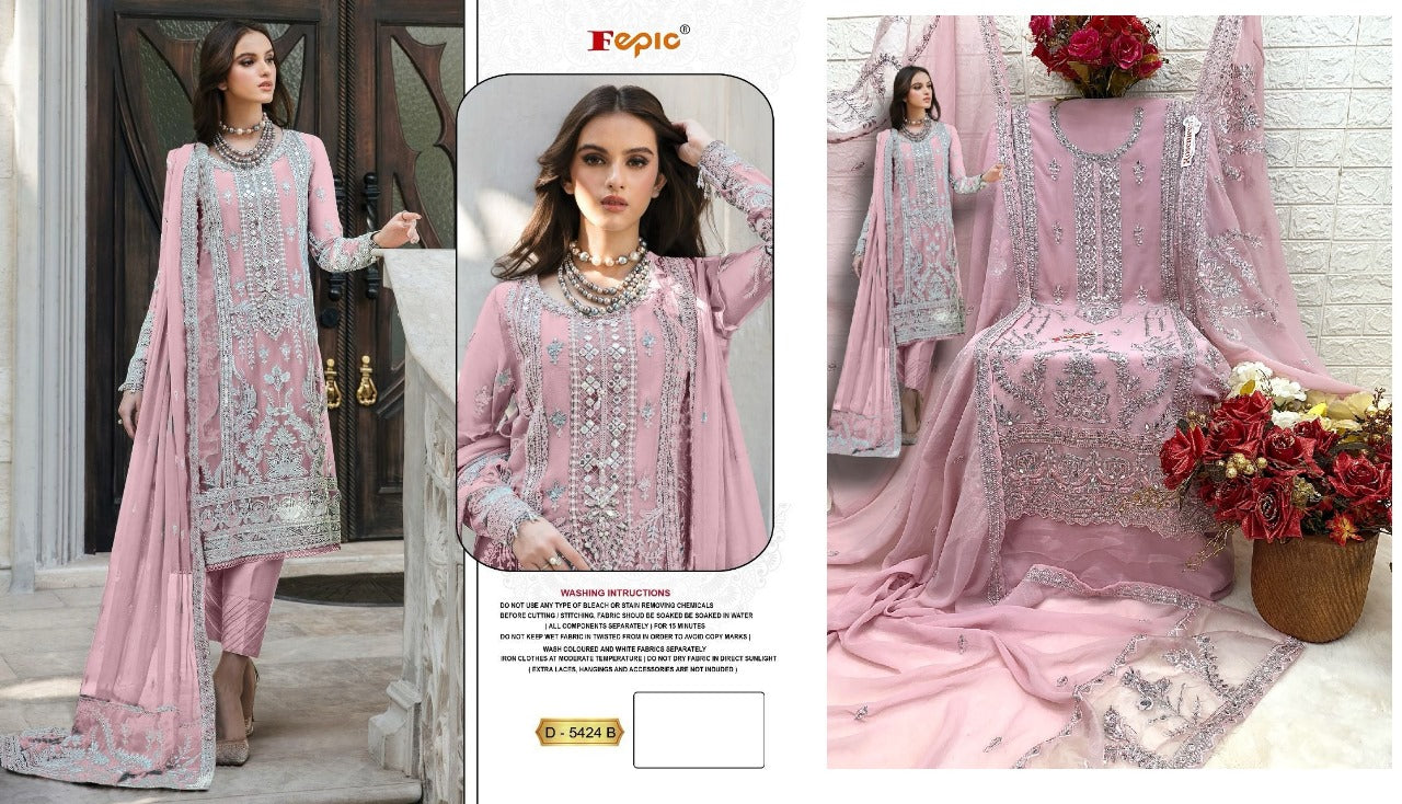 5424 Fepic Georgette Pakistani Salwar Suits
